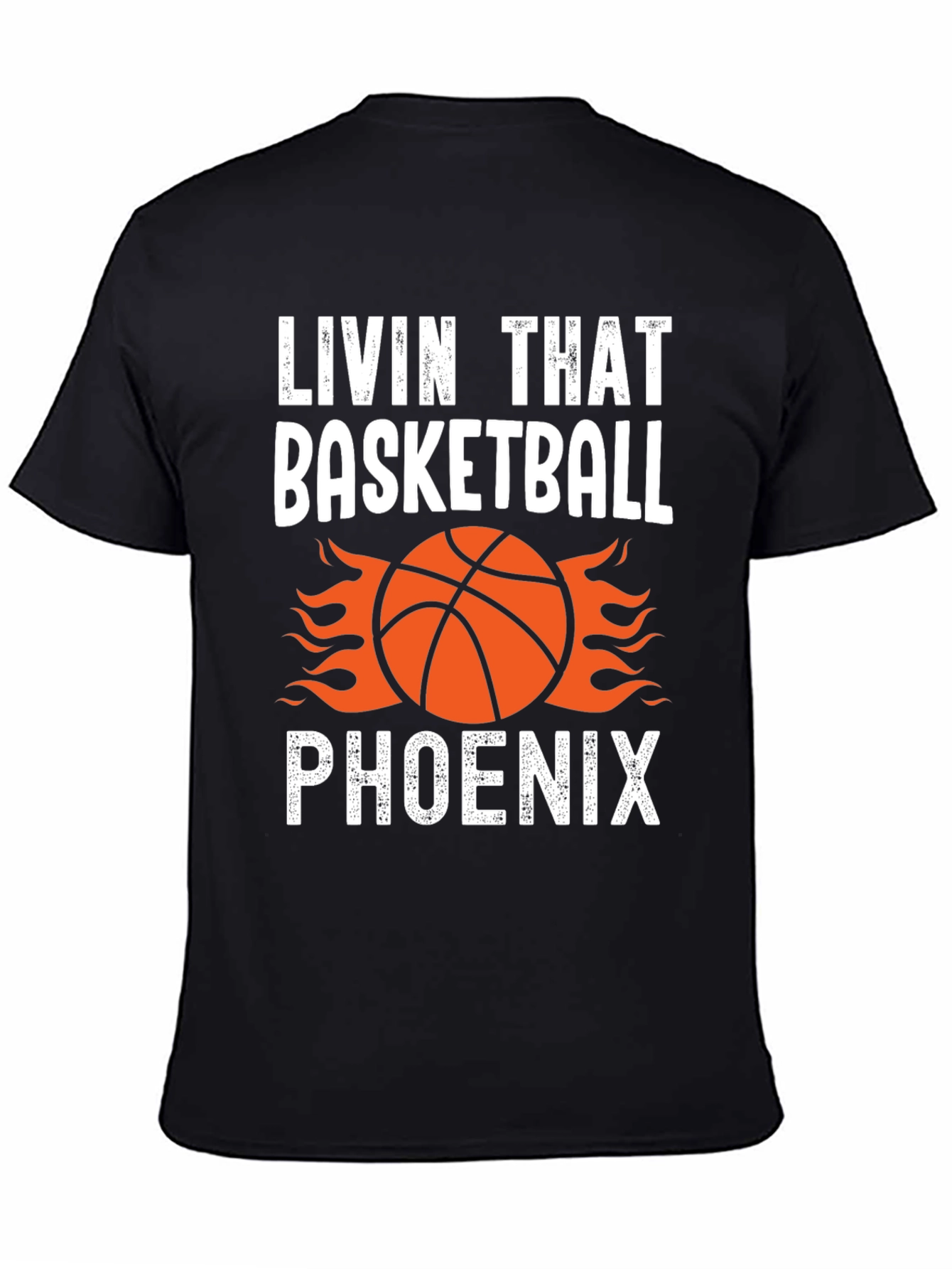 Black Livin' That Basketball Phoenix Graphic Tee view 4