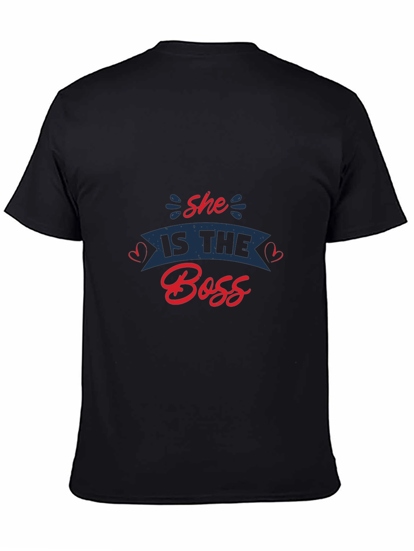 Black She Is The Boss Graphic Tee view 4