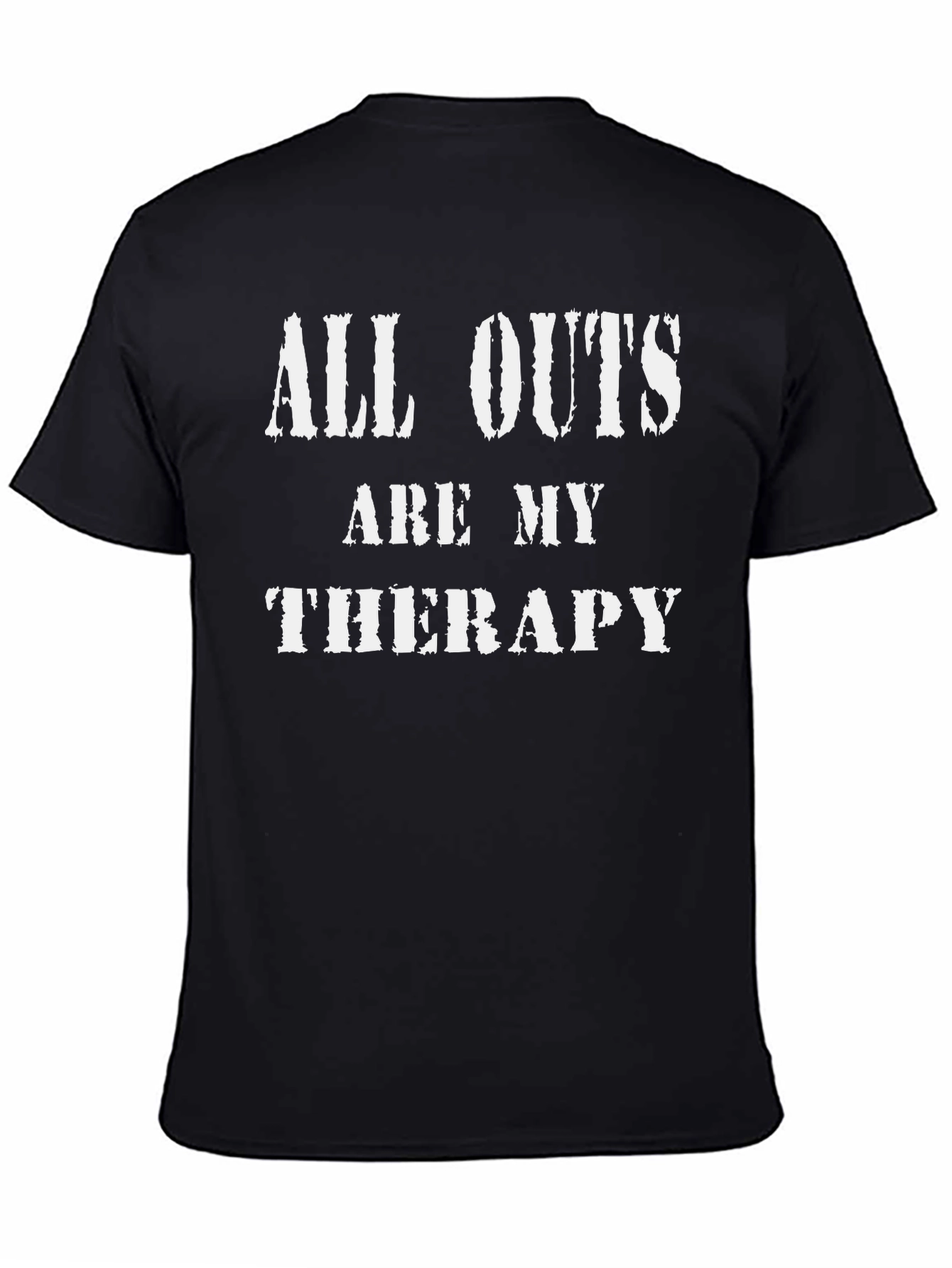 Black All Outs Are My Therapy Graphic Tee view 4