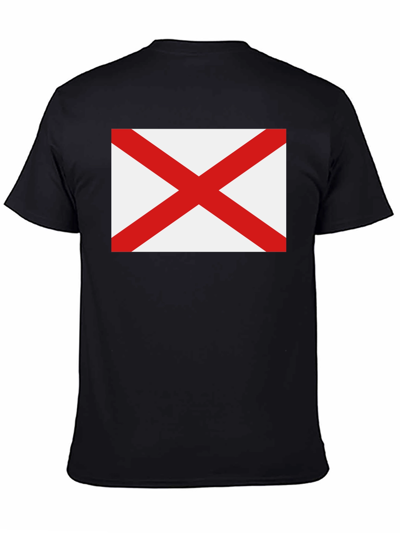 Black Alabama Flag Graphic T-Shirt - Black view 4