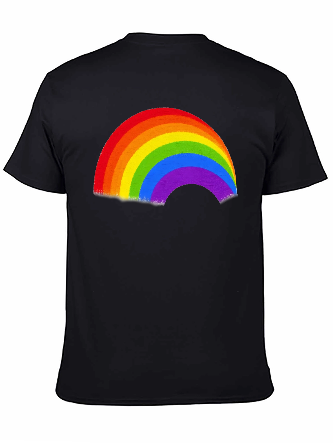Black Rainbow Pride Graphic T-Shirt view 4