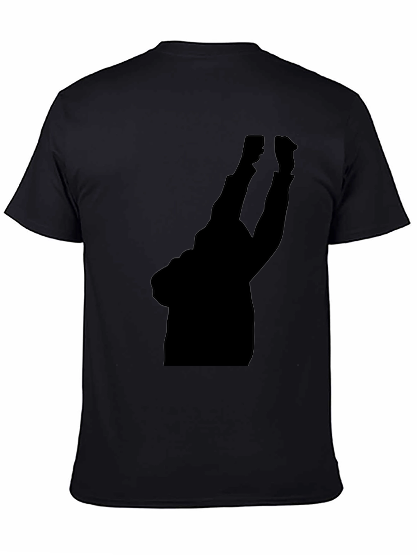 Black Silhouette Graphic Tee - Black Comfort Fit Shirt view 4