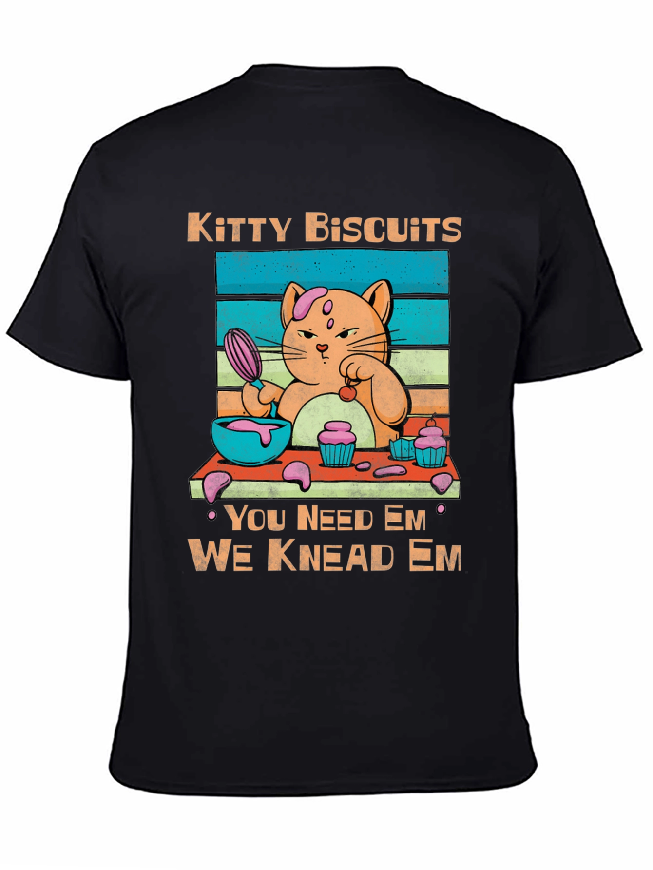 Black Kitty Biscuits Graphic Tee view 4