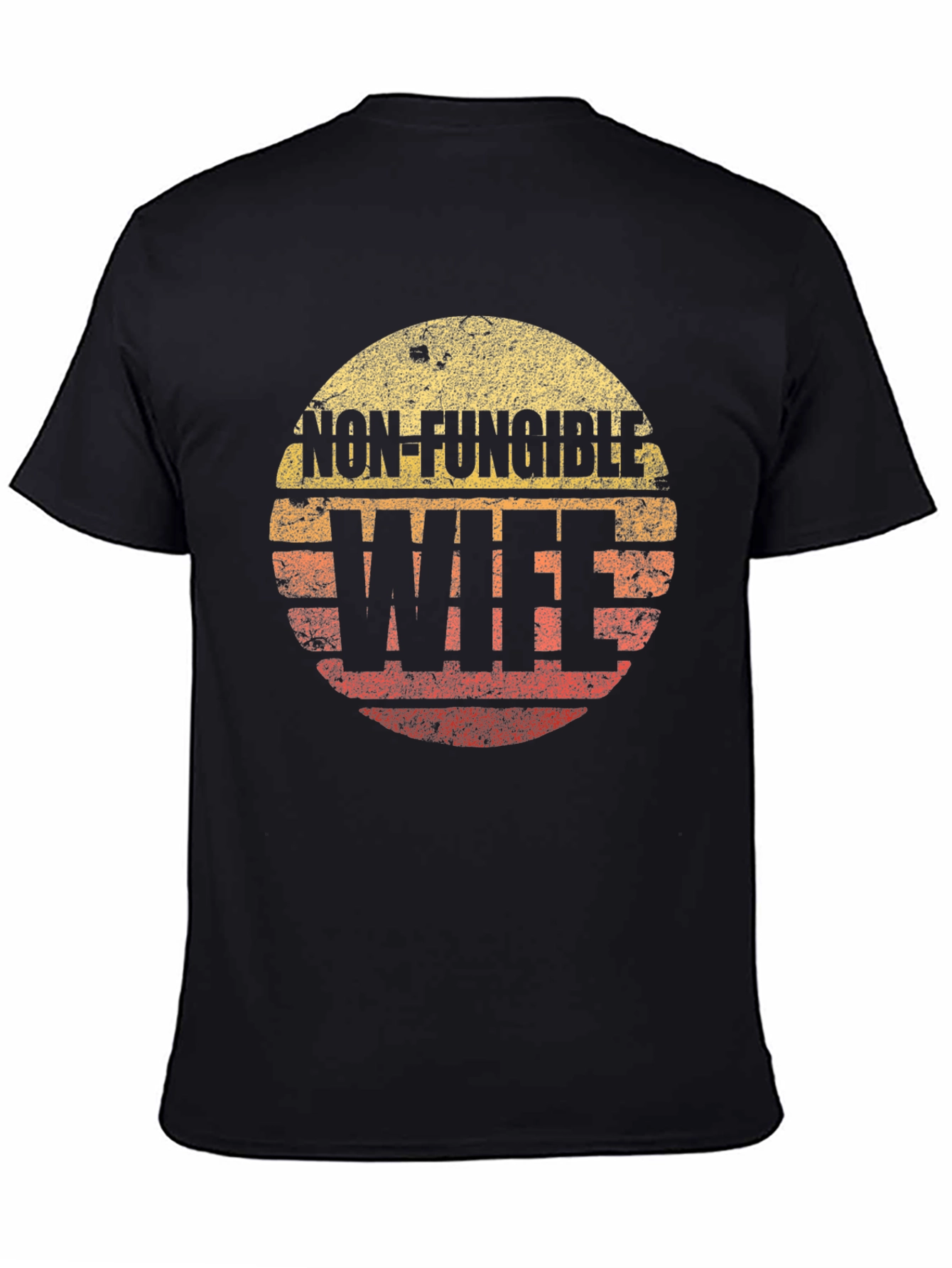 Black Non-Fungible Wife Black T-Shirt view 4