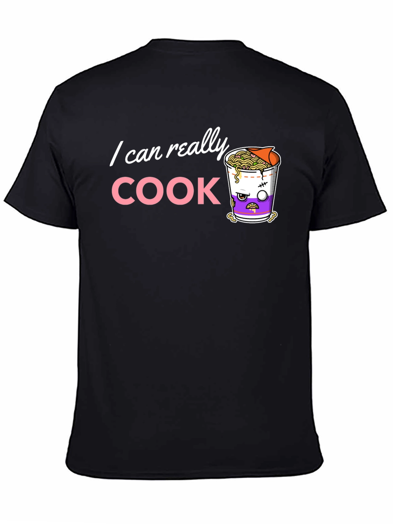 Black I Can Really Cook T-Shirt view 4