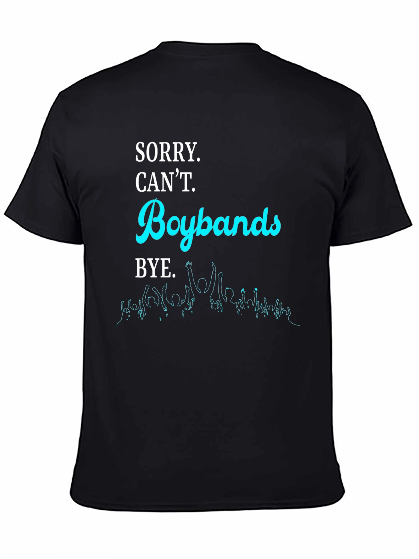 Black Boybands T-Shirt - Sorry Can't Bye Tee view 4