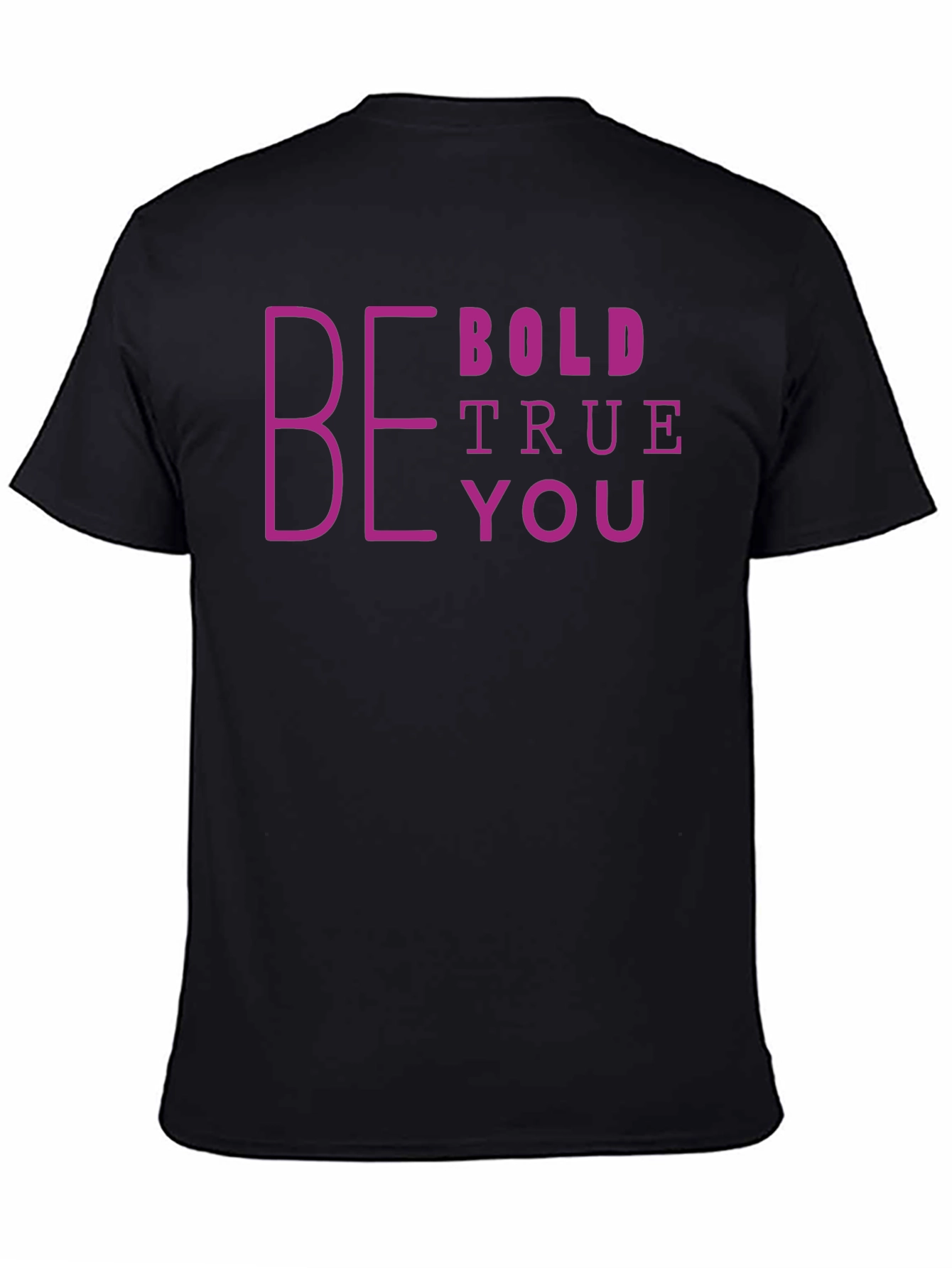 Black Be Bold True You Graphic Tee - Black view 4