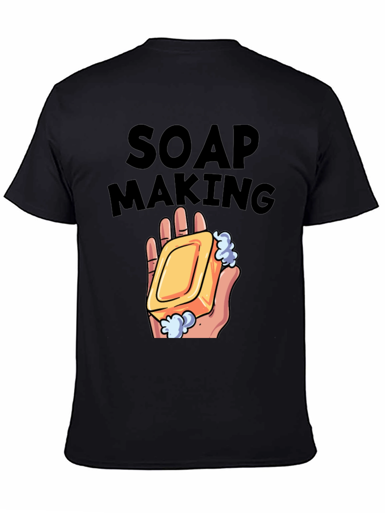 Black Soap Making Graphic T-Shirt view 4
