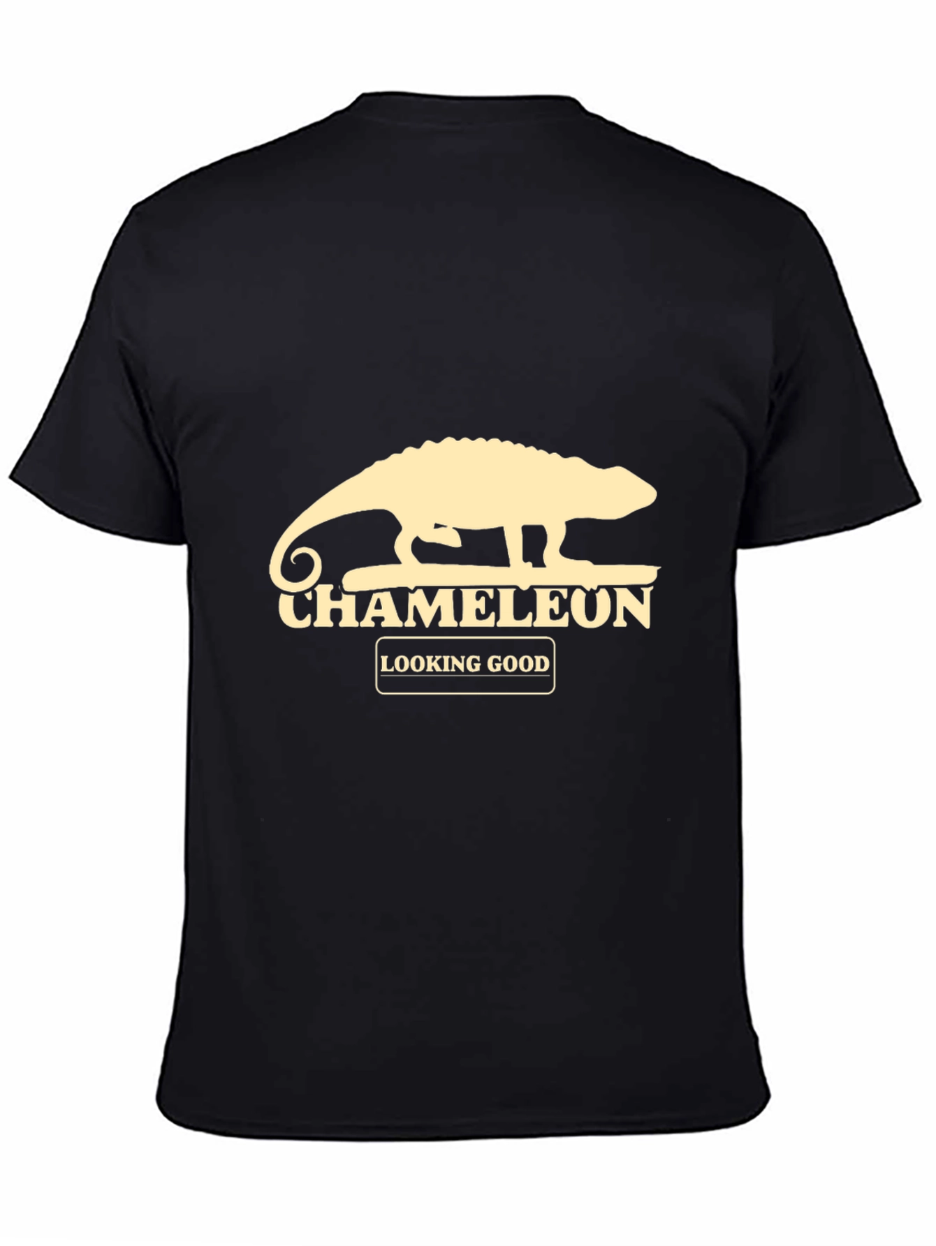 Black Chameleon Graphic T-Shirt - Looking Good view 4