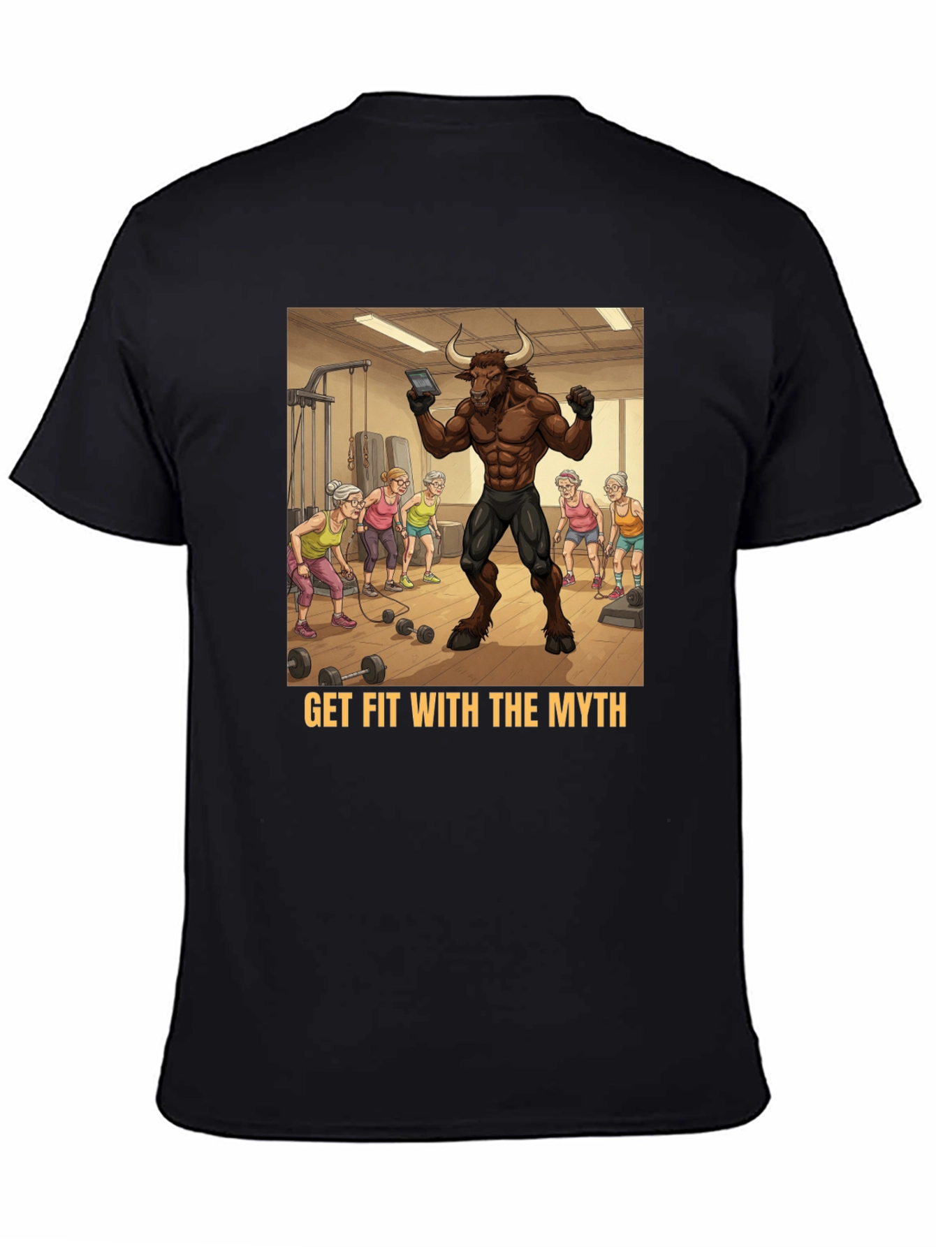Black Get Fit With The Myth Tee view 4