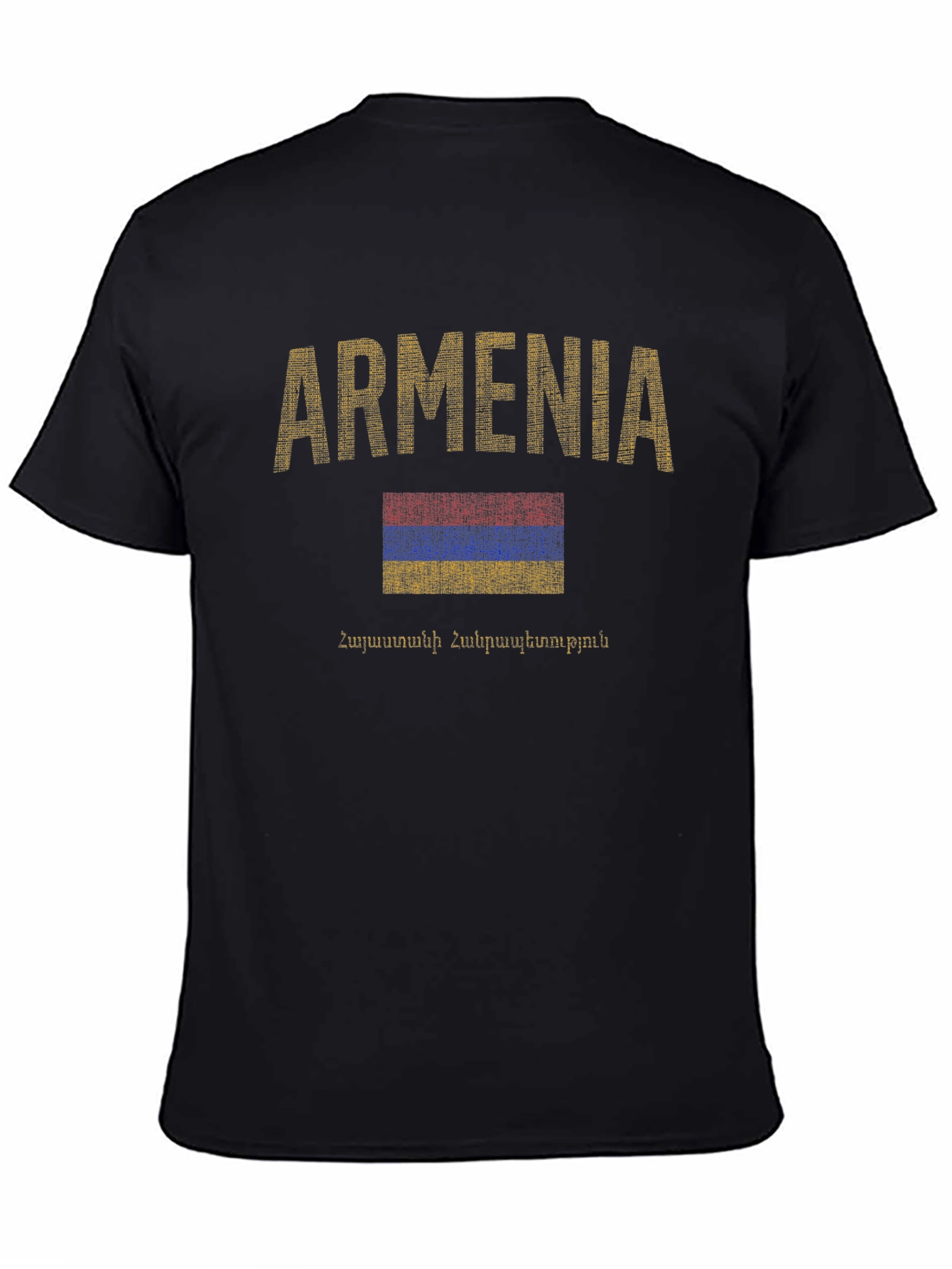 Armenia Flag T-Shirt - Distressed Graphic Tee - 4