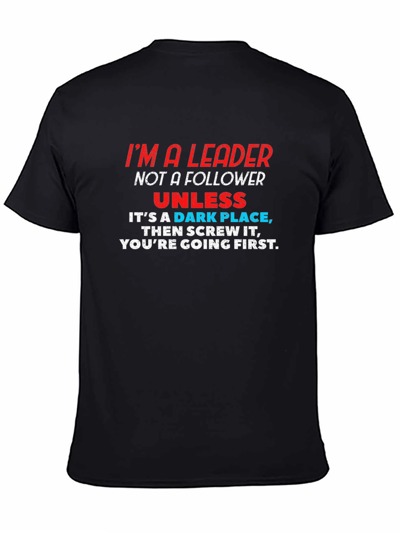 Black I'm A Leader Graphic T-Shirt view 4