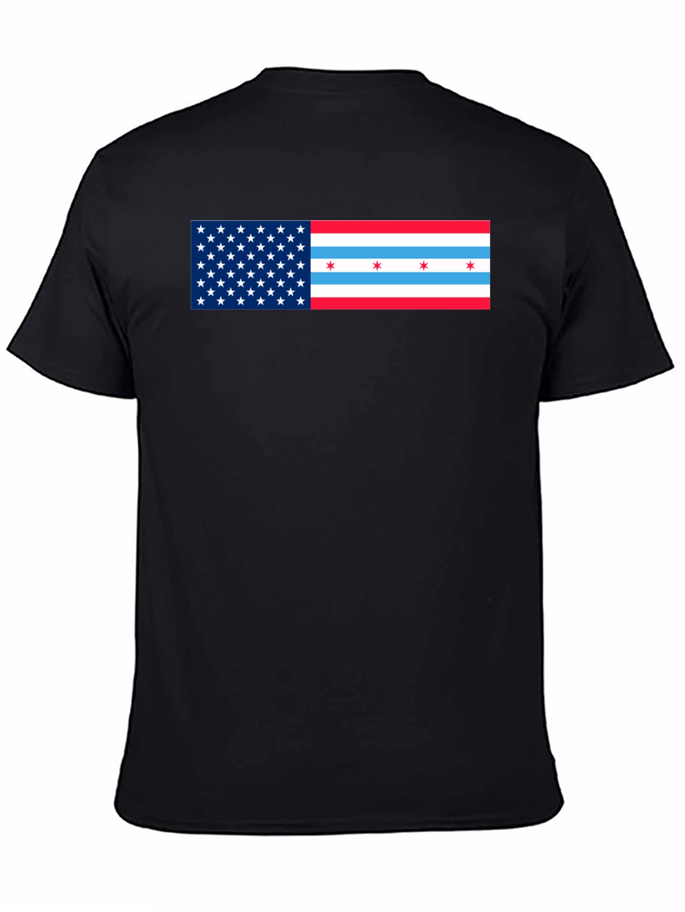 USA Chicago Flag Graphic T-Shirt - 4