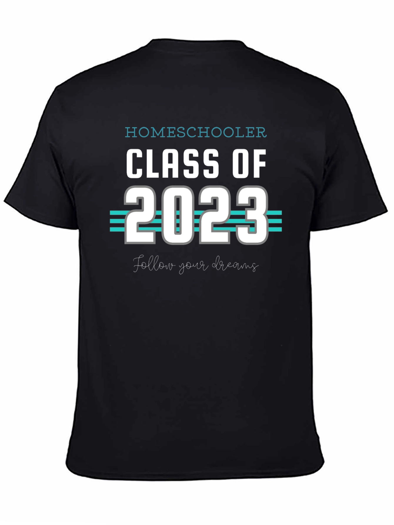 Black Homeschooler Class of 2023 Graduation T-Shirt view 4