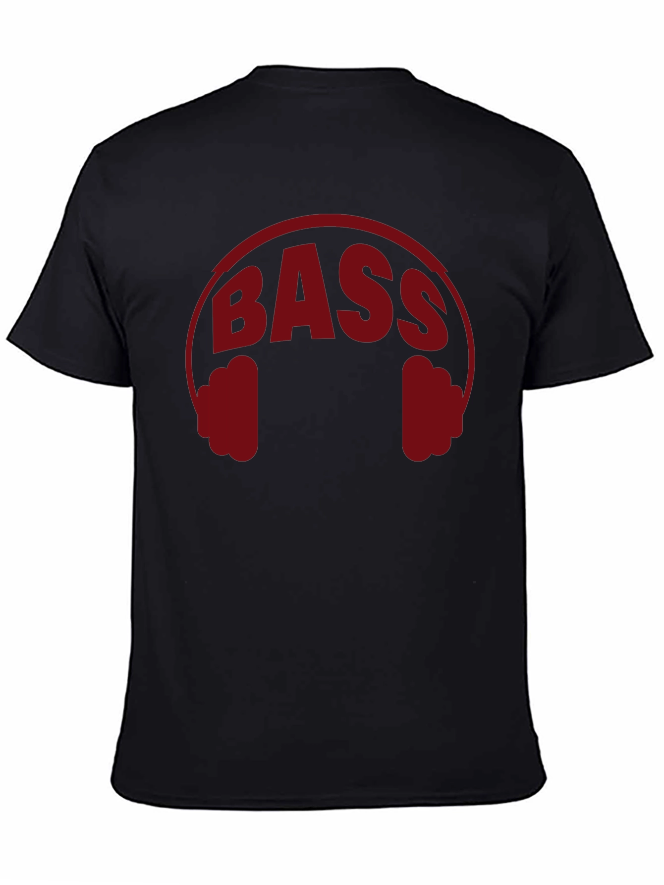 Black Bass Headphones Graphic T-Shirt - Music Lover Tee view 4