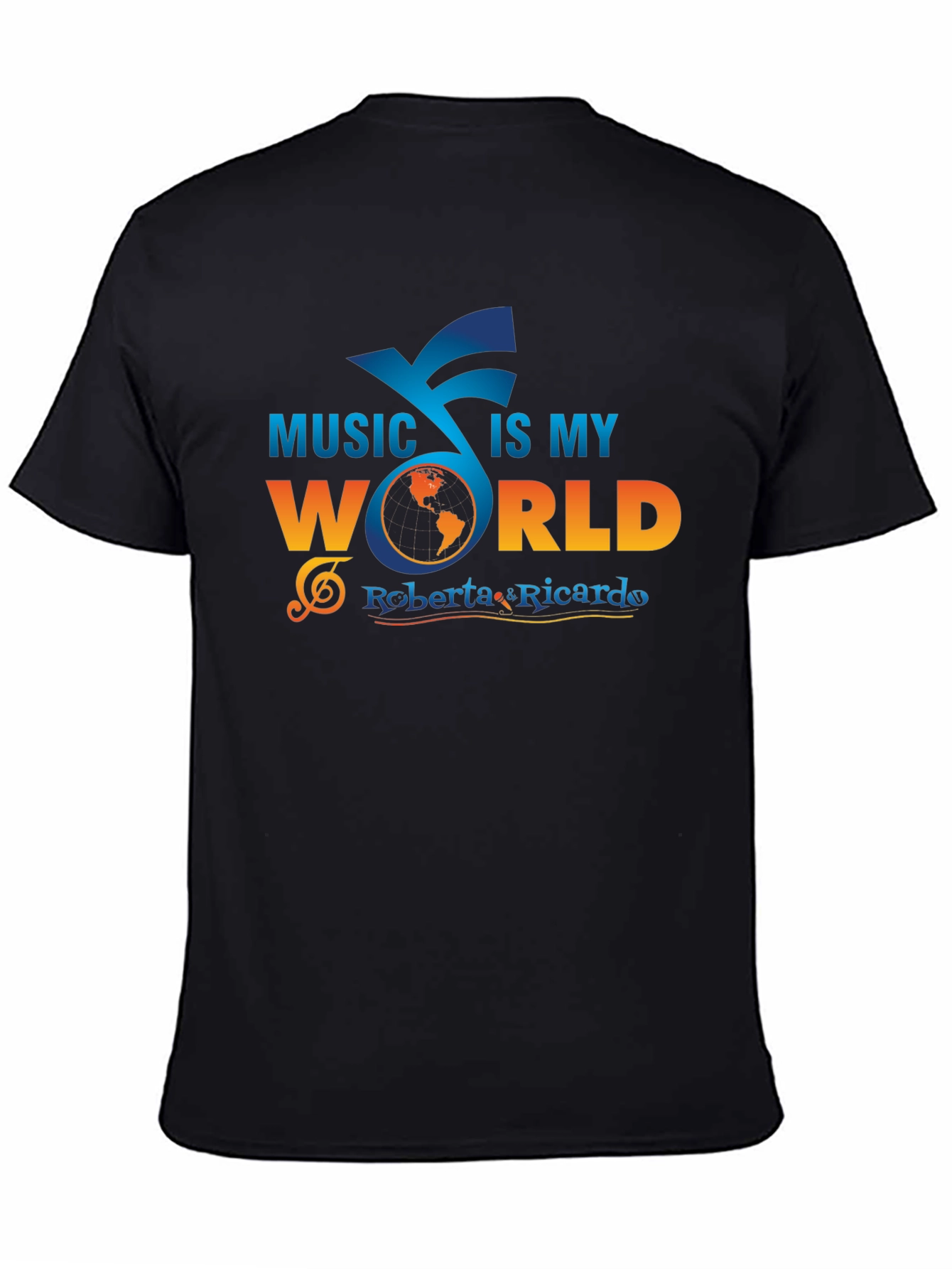 Black Music Is My World Graphic Tee view 4