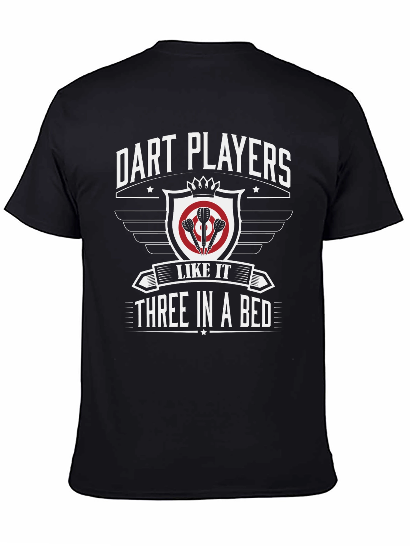 Black Dart Players Three In A Bed Graphic T-Shirt view 4
