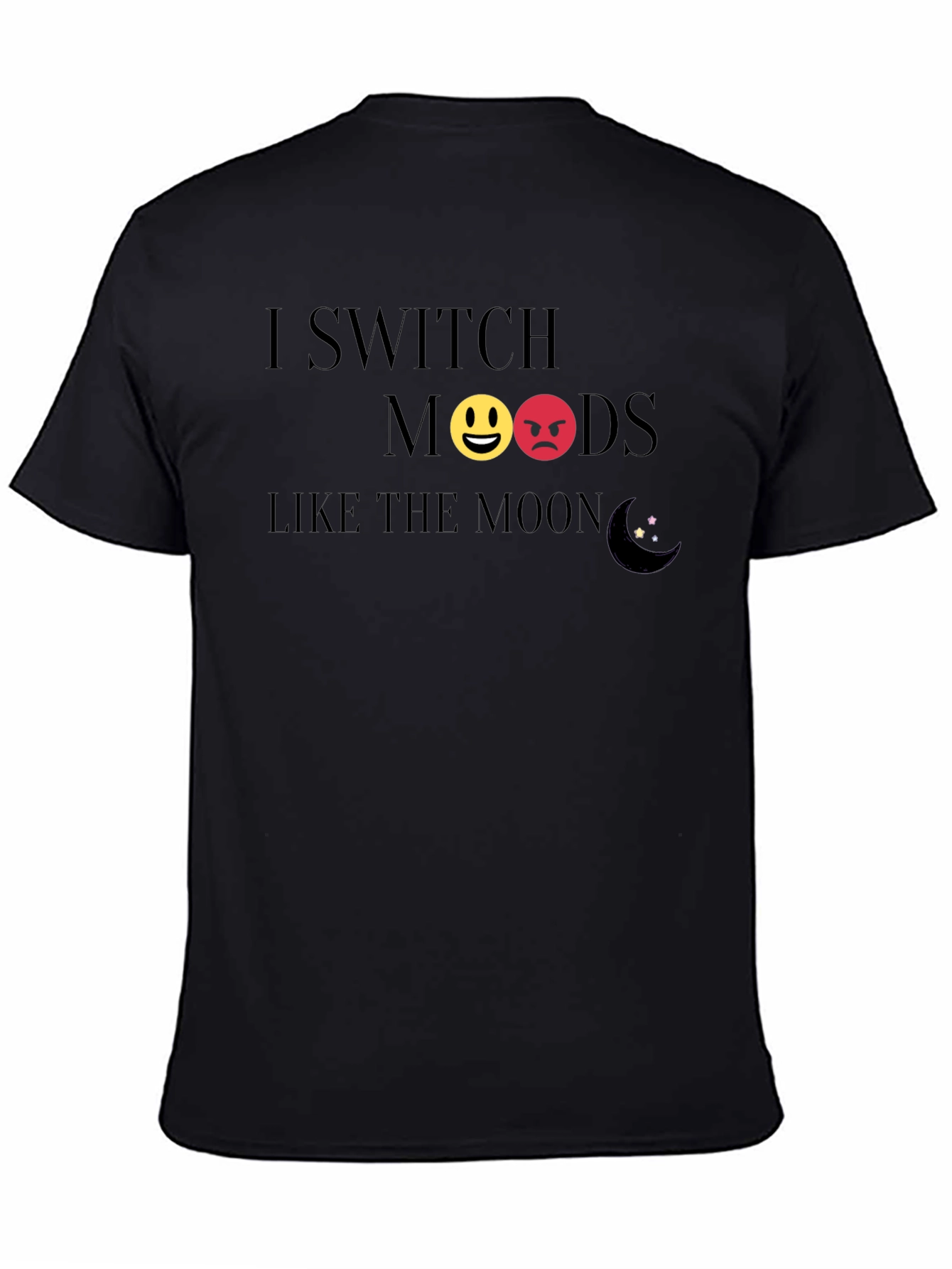 Black Moods Like the Moon Graphic Tee view 4