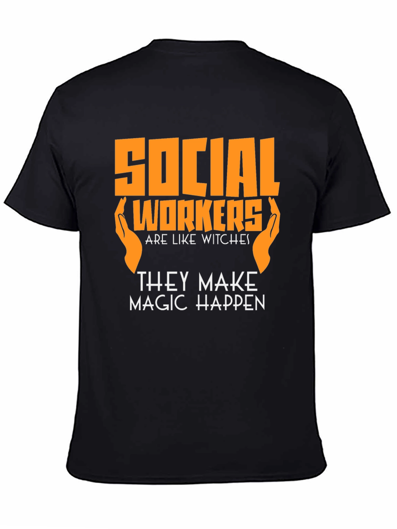 Black Social Worker Magic T-Shirt view 4