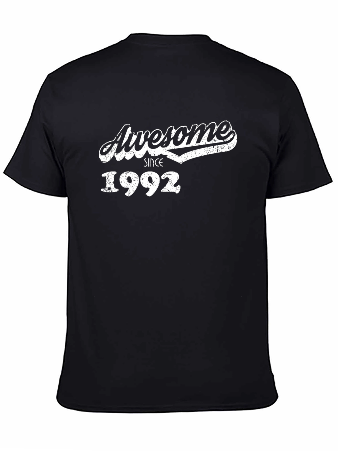 Black Awesome Since 1992 Graphic Tee - Black view 4