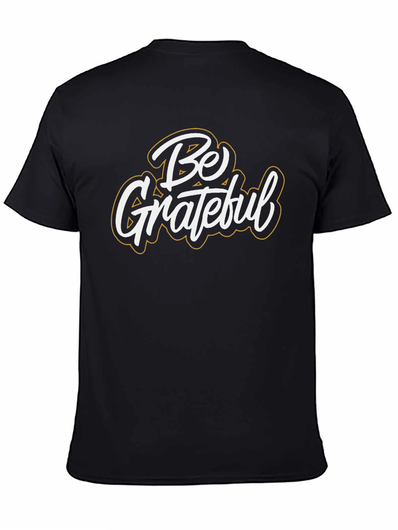 Black Be Grateful Graphic T-Shirt - Black view 4