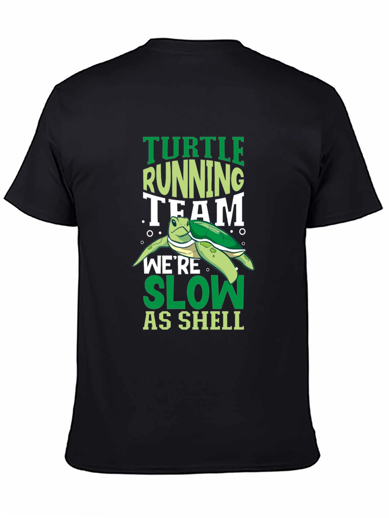 Black Turtle Running Team Graphic T-Shirt view 4