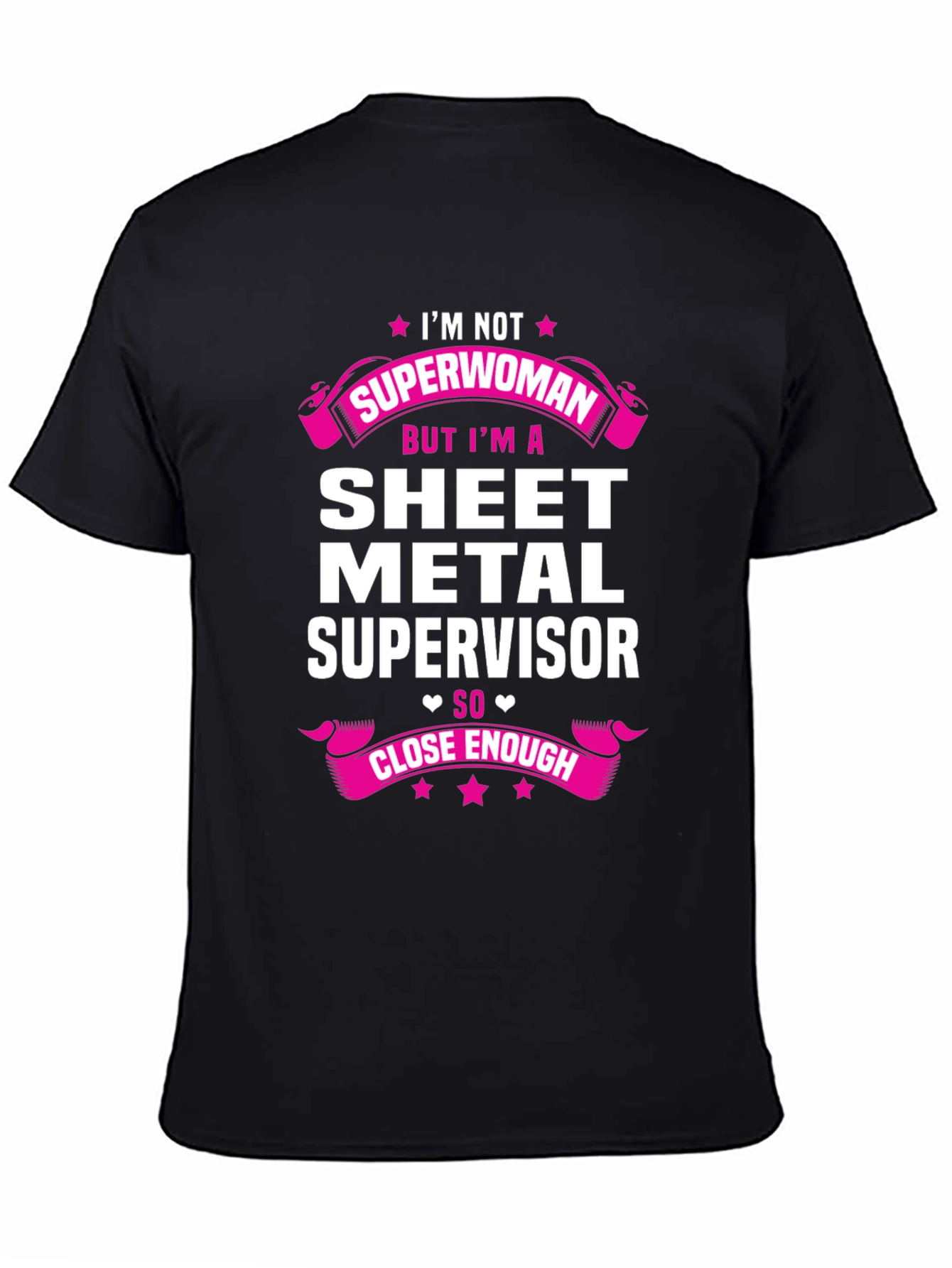 Black Sheet Metal Supervisor T-Shirt view 4