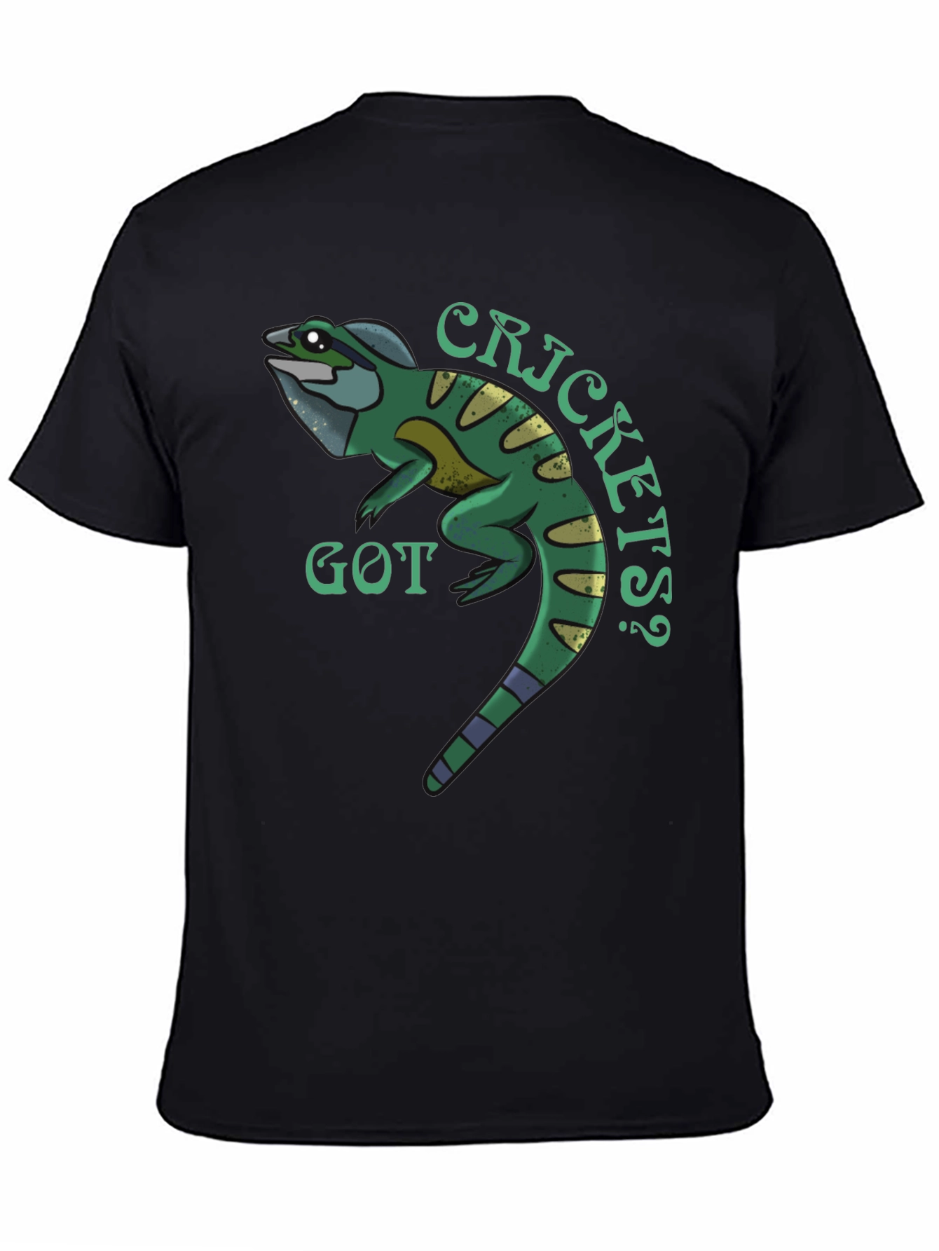 Black Got Crickets? Graphic Print Tee view 4