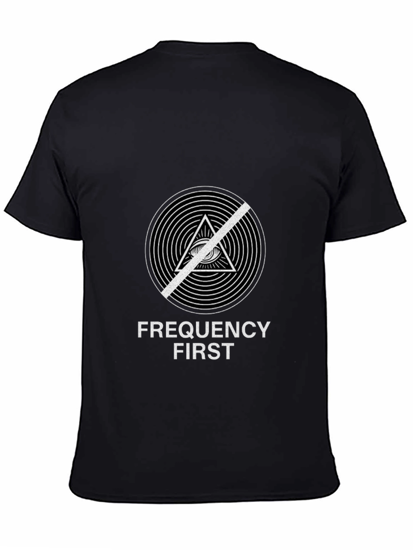 Black Frequency First Graphic Black T-Shirt view 4