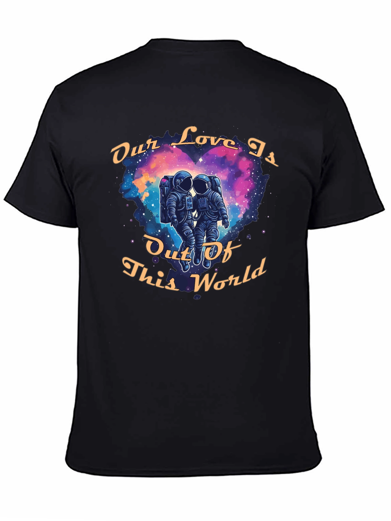Black Out of This World Love T-Shirt view 4