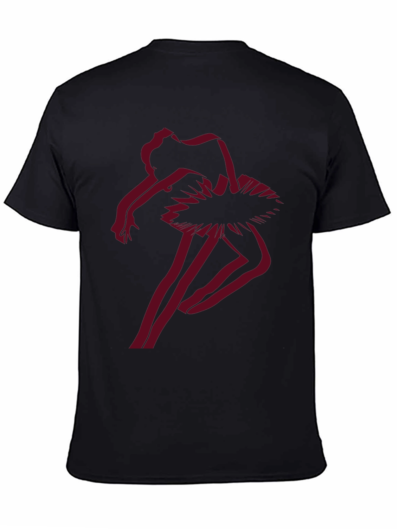 Black Ballerina Graphic Tee - Unique Dance T-Shirt view 4