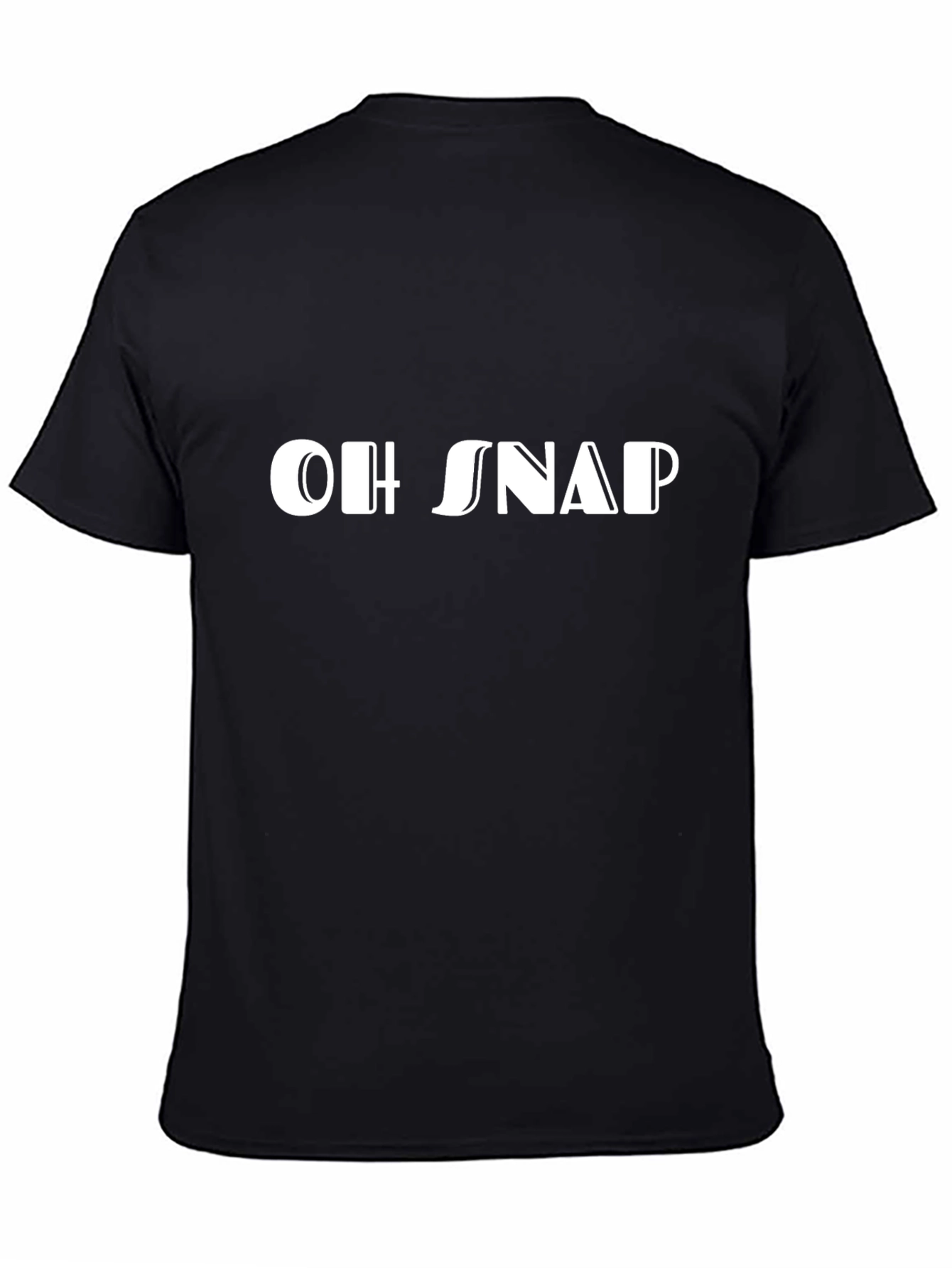 Black Oh Snap! Graphic Print Tee - Black view 4