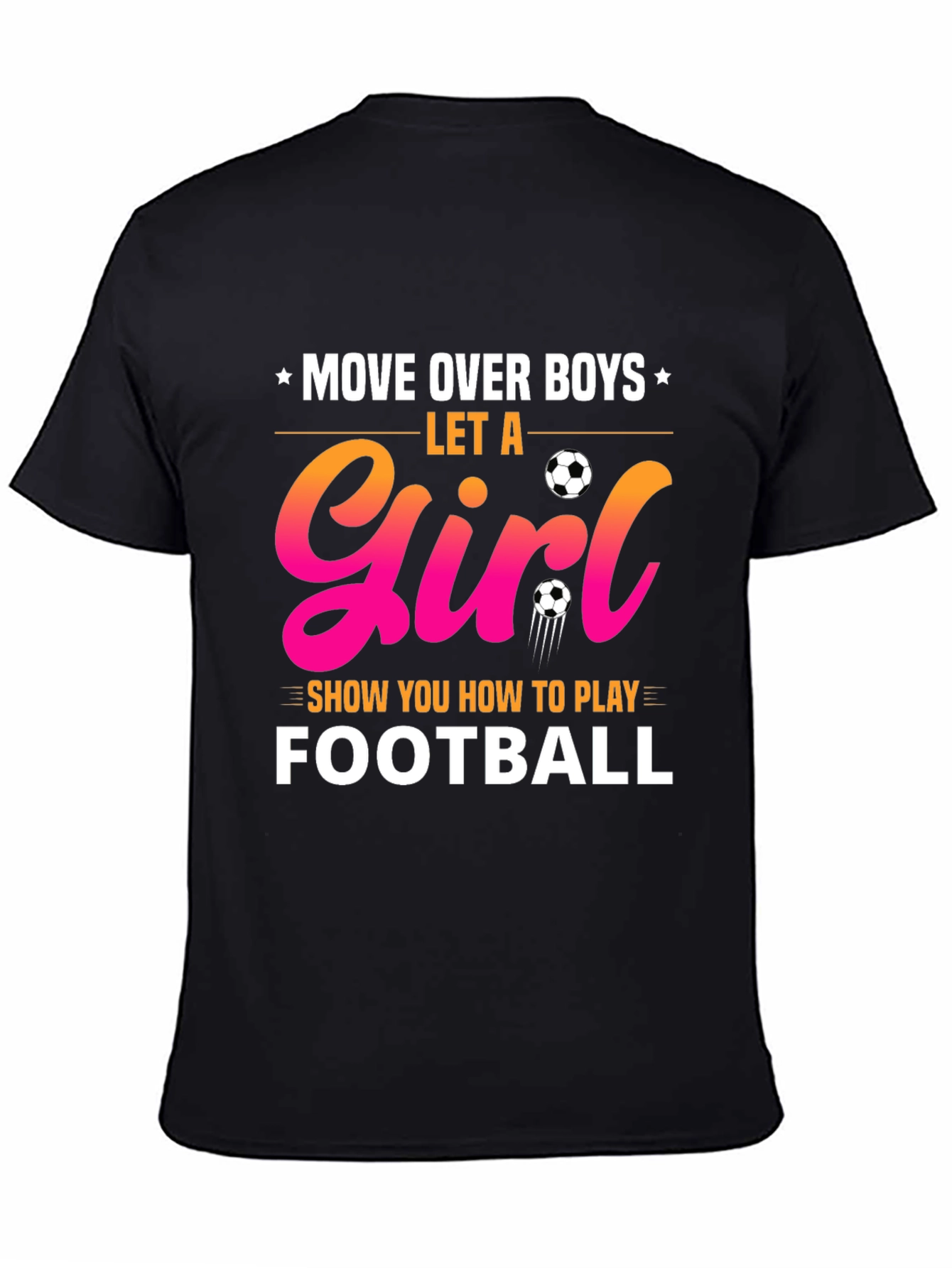 Girl's Football T-Shirt - 4