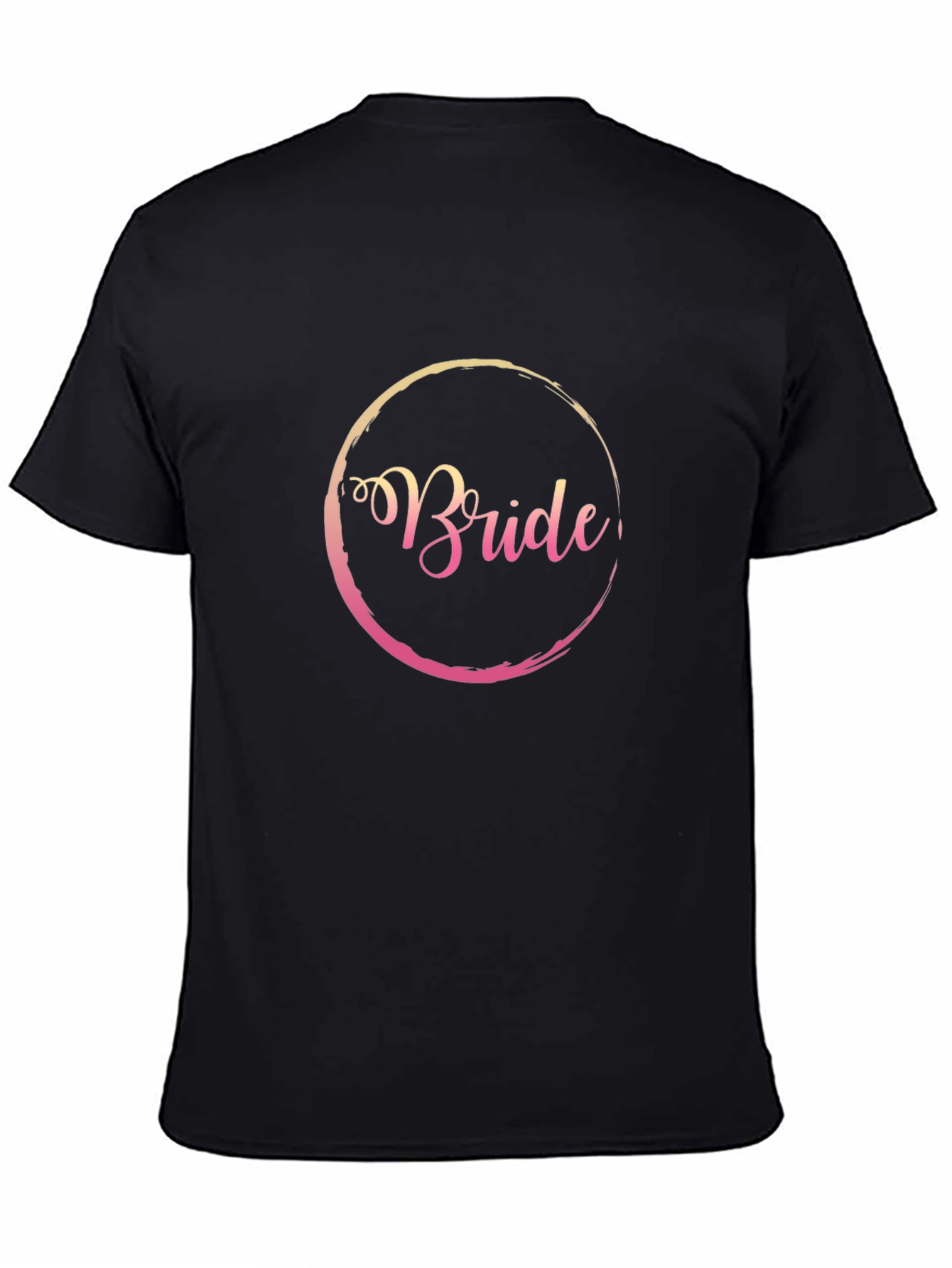 Black Bride T-Shirt - Wedding Party Tee view 4