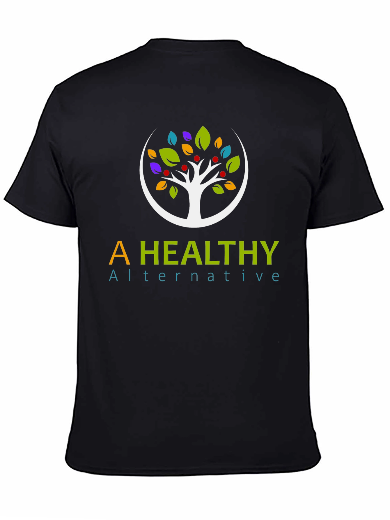 Black A Healthy Alternative Graphic T-Shirt view 4