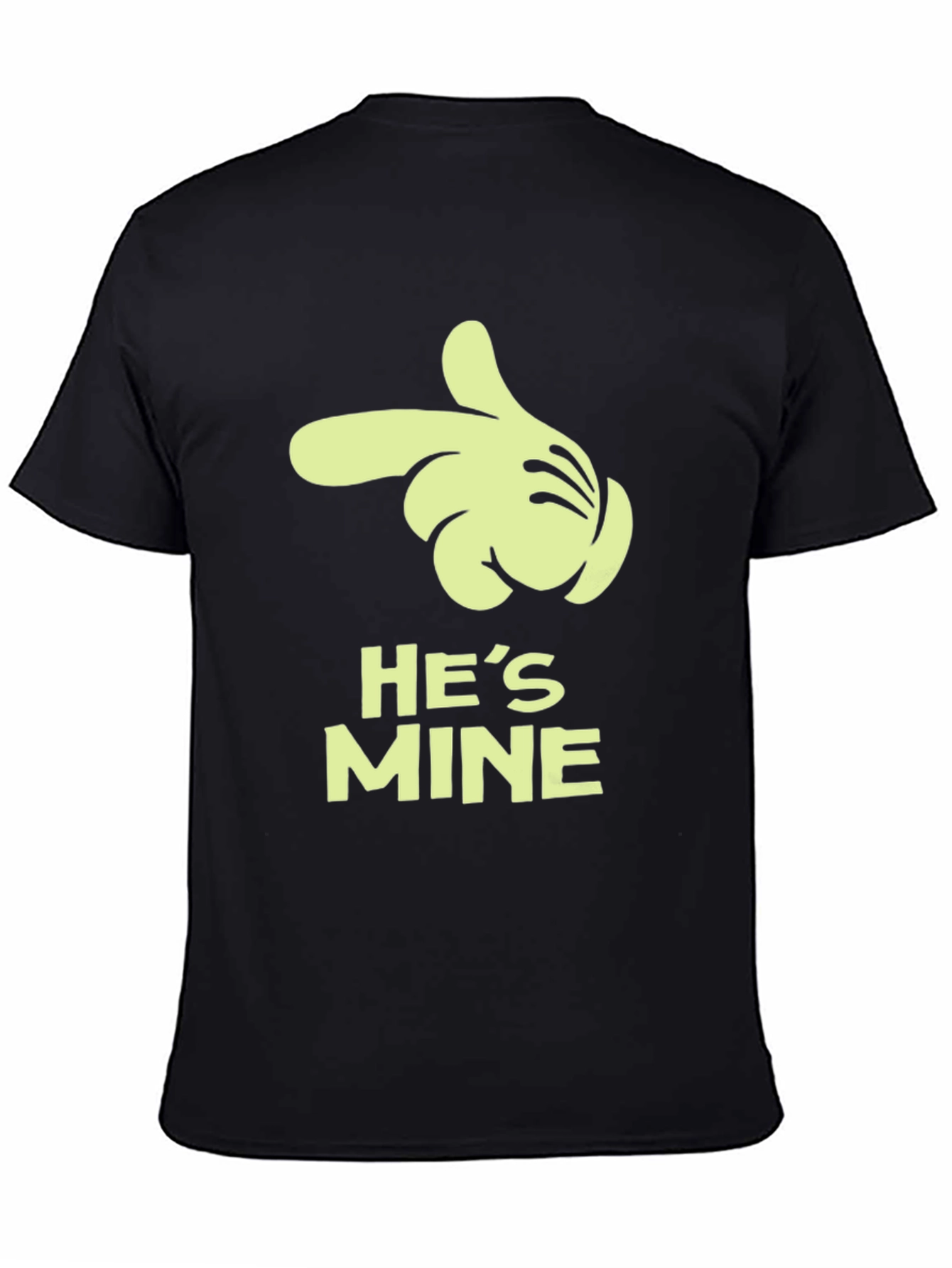 Black He's Mine Graphic Tee view 4