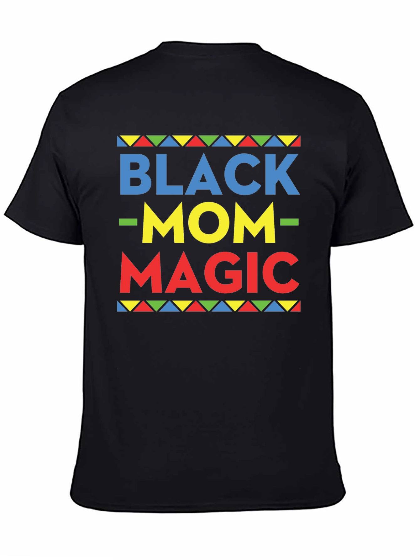 Black Black Mom Magic Graphic T-Shirt view 4