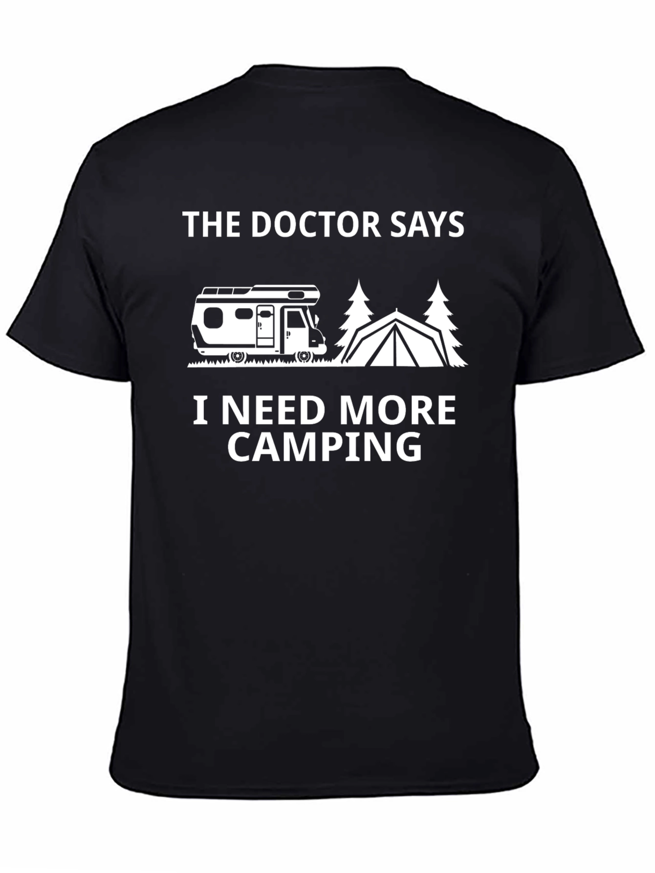 Black Doctor Says More Camping T-Shirt view 4