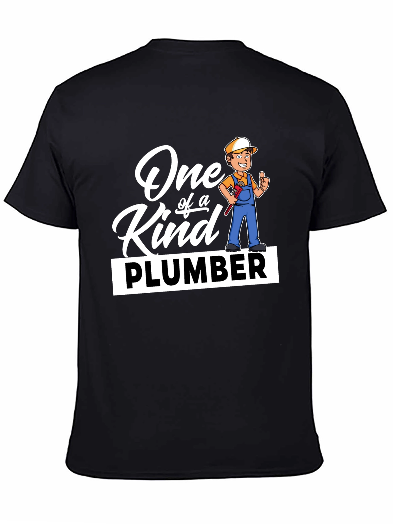 Black One of a Kind Plumber Graphic T-Shirt view 4