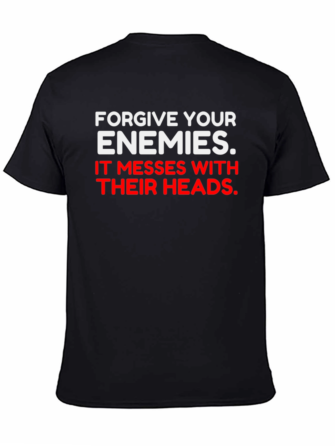 Black Forgive Your Enemies Graphic Tee view 4