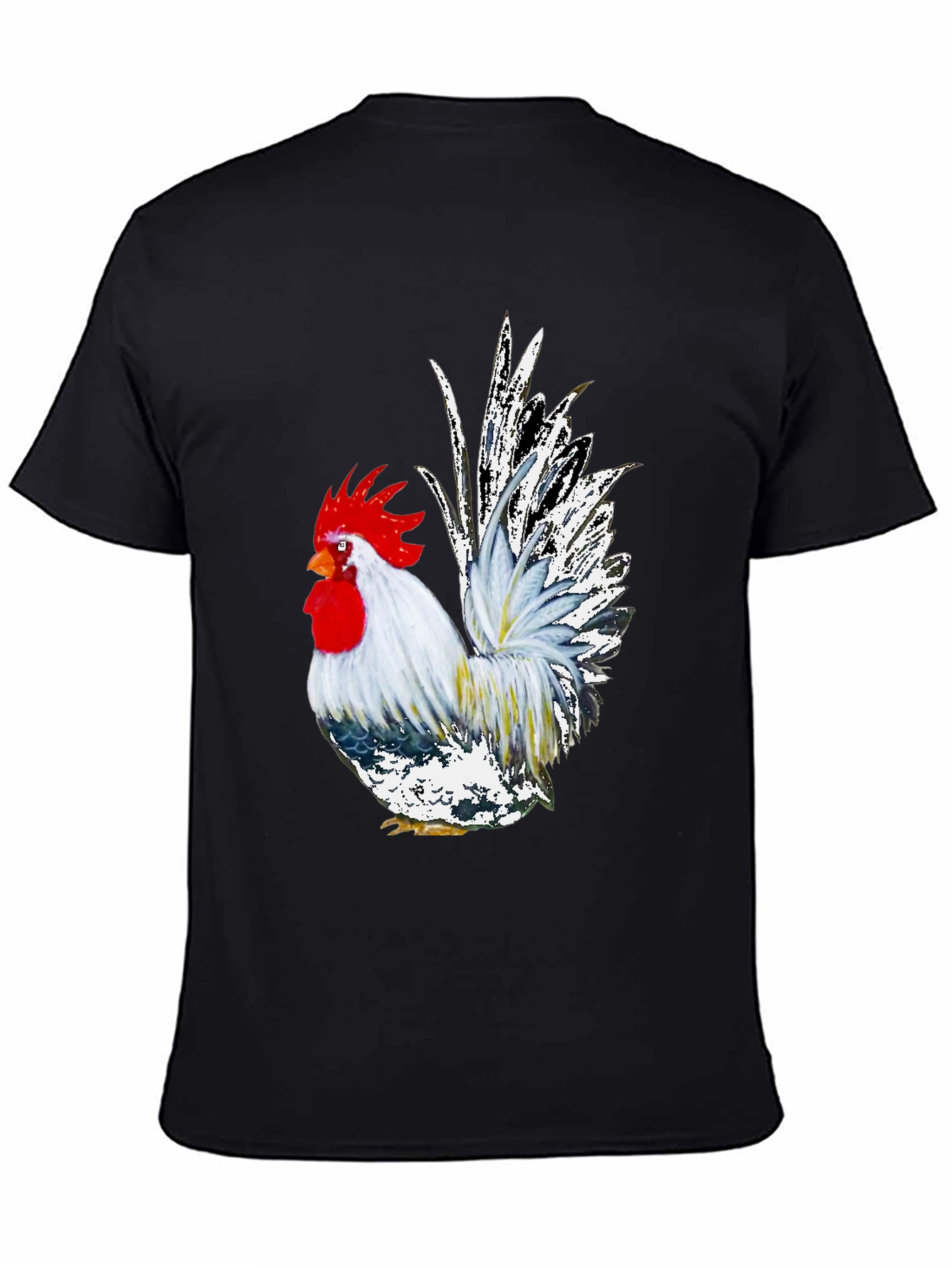Rooster Graphic Tee - Cool Farm Animal T-Shirt - 4