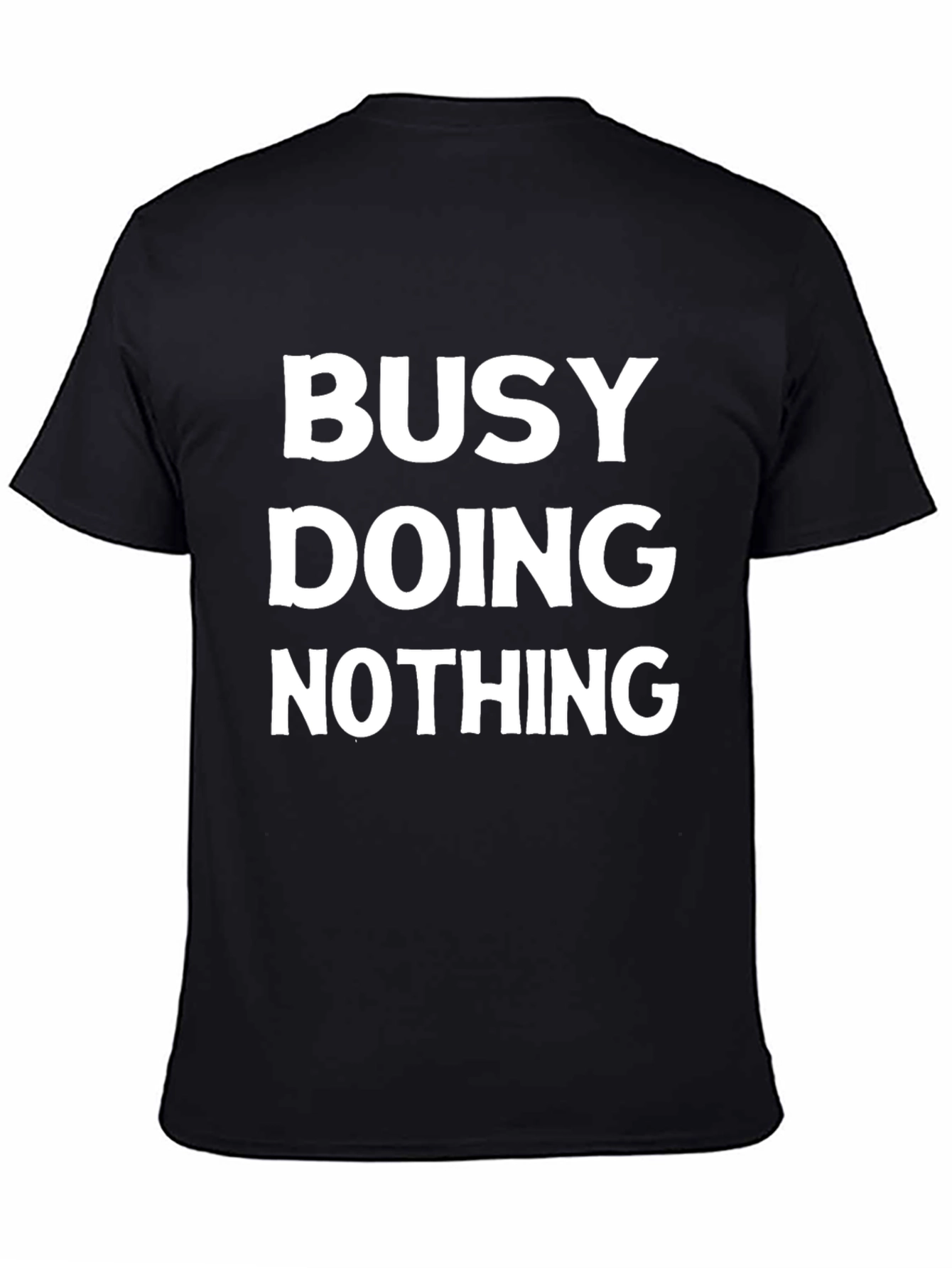 Black Busy Doing Nothing Graphic Tee view 4