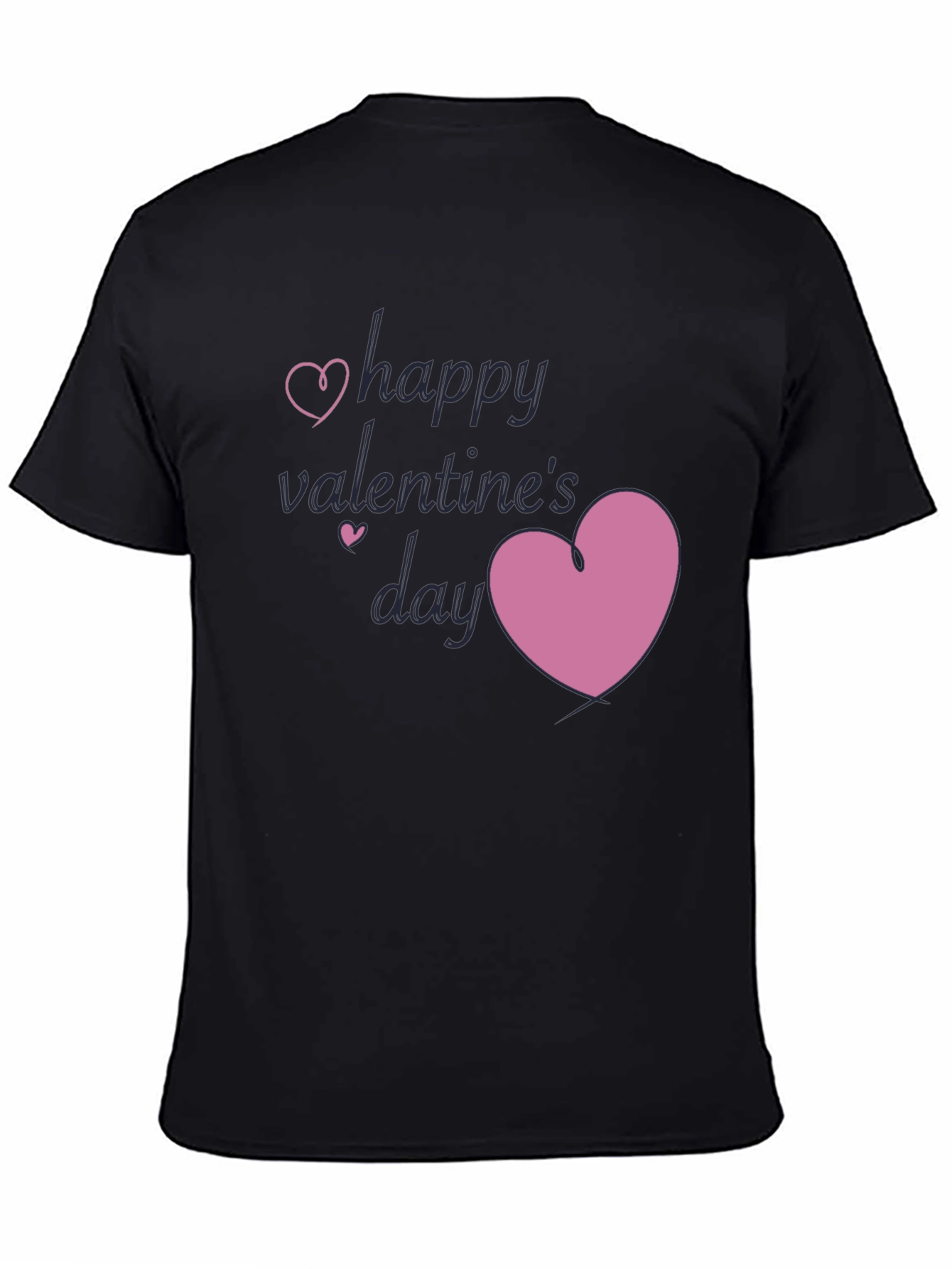 Black Happy Valentine's Day Graphic Tee view 4