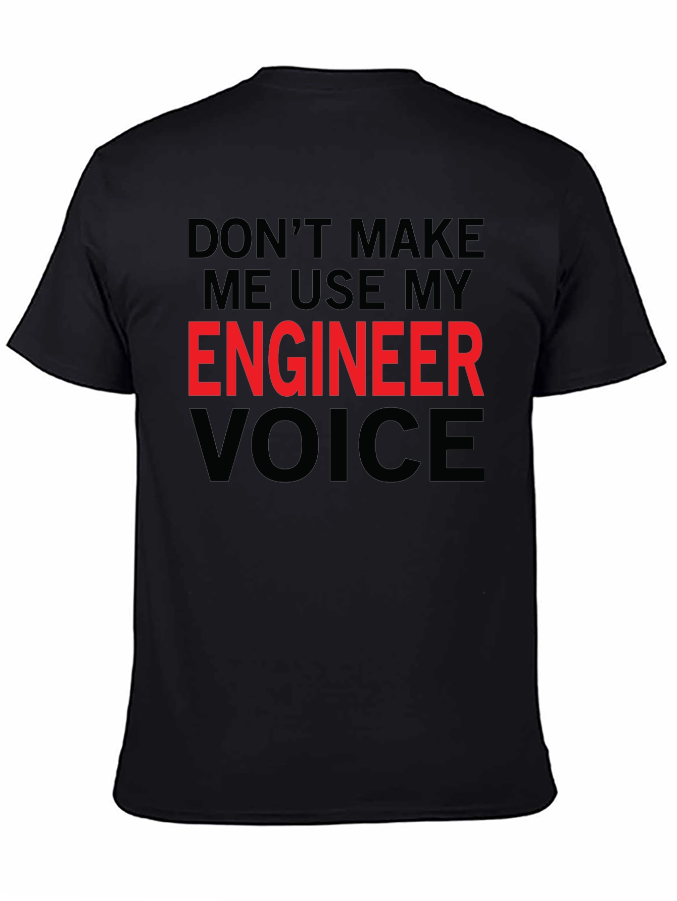 Black Engineer Voice Graphic Tee view 4