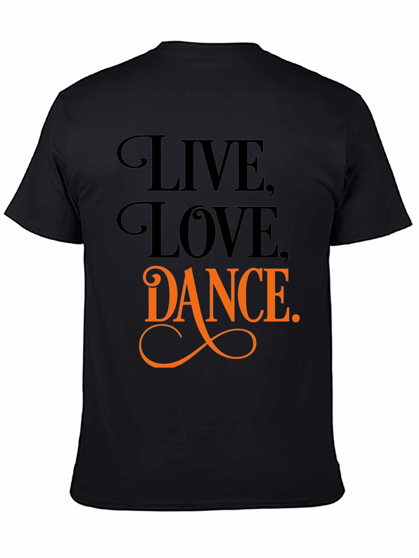 Black Live, Love, Dance Graphic Tee view 4
