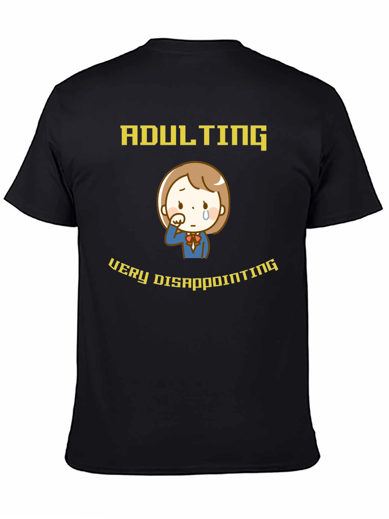 Black Adulting Disappointing T-Shirt view 4