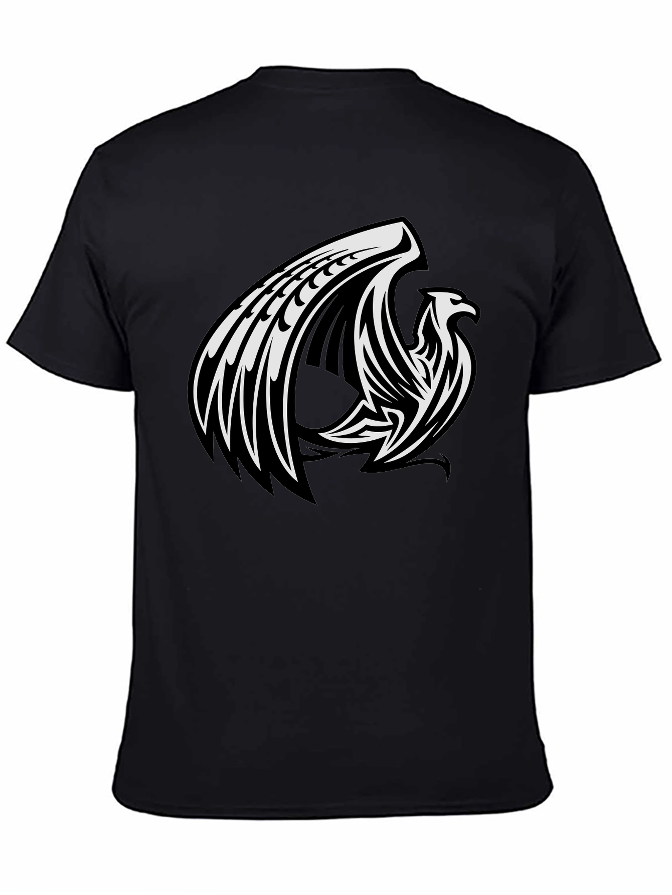 Black Phoenix Graphic Black T-Shirt view 4