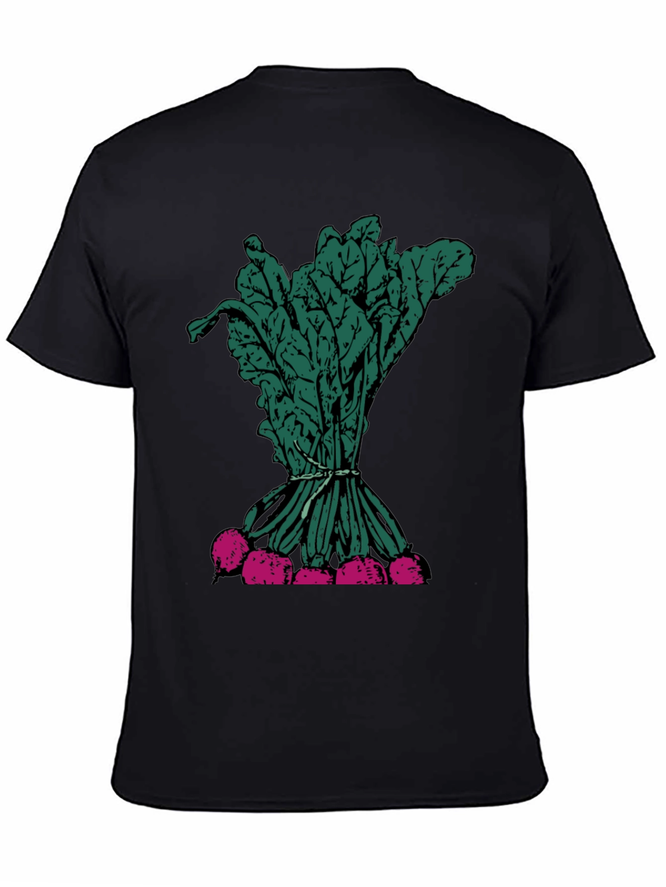 Black Radish Graphic Tee - Fresh Vegetable Print view 4