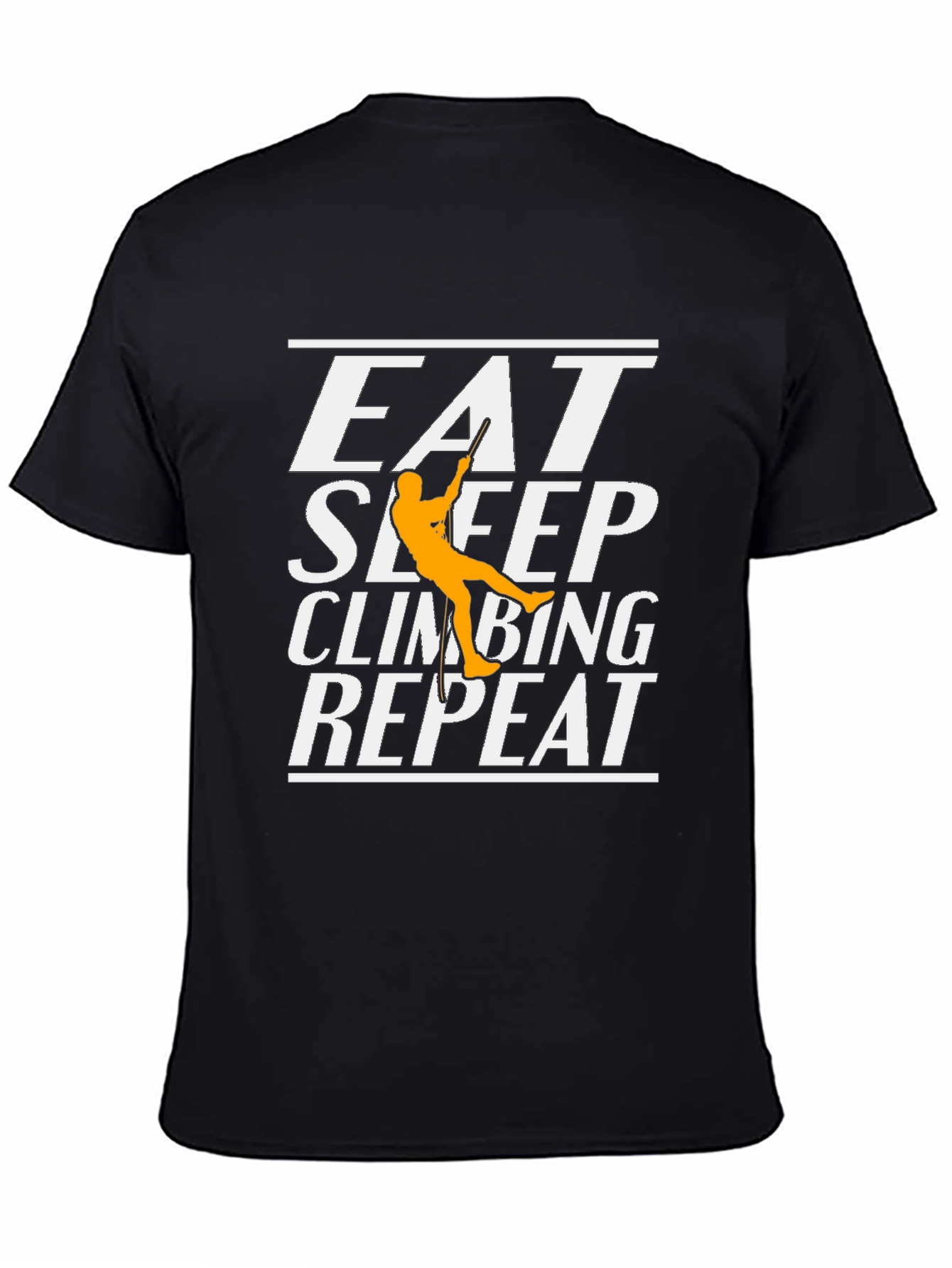 Black Eat Sleep Climbing Repeat T-Shirt view 4