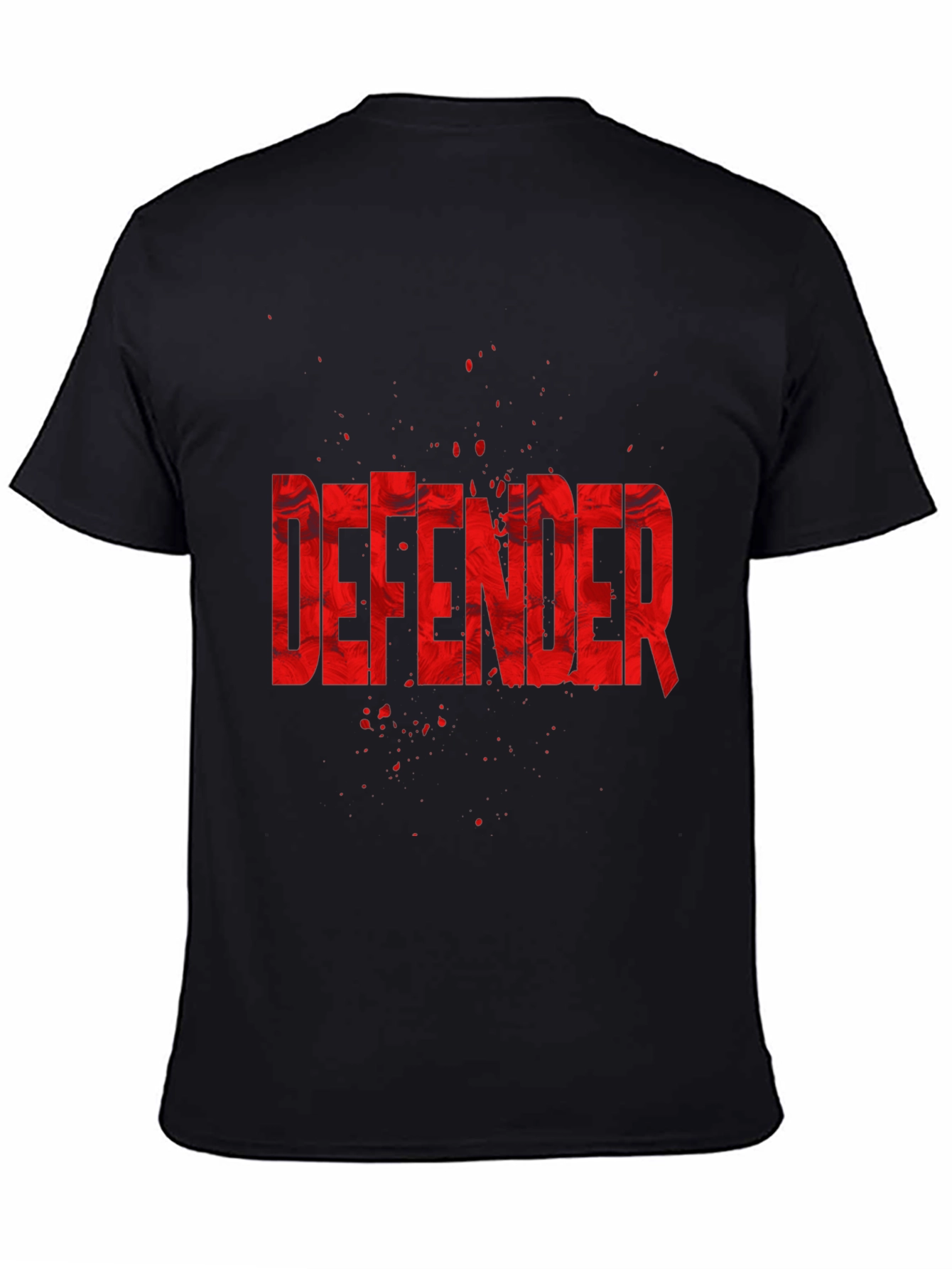 Black Defender Graphic T-Shirt - Stylish Men's Tee view 4